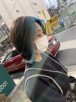 リジョイスヘア エン(REJOICE hair EN)&nbsp;【REJOICE hair EN】フェイスフレーミング　水色　担当AKIRA