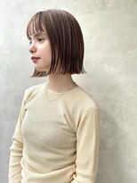 メゾンドイギー(MAISON de IGGY)&nbsp;イメチェンマチルダボブレッドブラウン似合わせカットフルバング