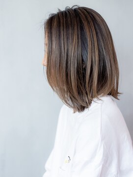 オースト ヘアー ステラ 新宿店(Aust hair Stella) コントラストハイライト×ラベンダーグレージュ　K