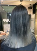 #黒髪#ボブルフ#ネビージュ#小顔#ワンレン