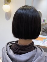 アンド ラ ブランシュ(&.La Blanche)&nbsp;ボブウルフ/グレージュカラー/黒髪カタログ/ココアベージュ/大宮
