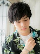 モッズヘア メン 南越谷南口店(mod's hair men) 自然体重視!ウェット黒髪のツーブロックマッシュR南越谷