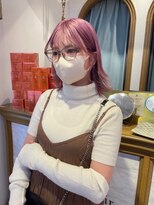 ロンドアベニール 北千住(Lond avenir)&nbsp;バイオレットピンク☆ケアブリーチ/ダブルカラー[北千住]