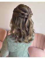 リュドール 可児店(Rue D'or)&nbsp;ハーフアップ×明るめベージュカラー