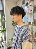 波巻きパーマ