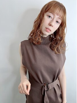 ディレクト 新宿(Direct) ハイトーンカラー×オン眉バング☆