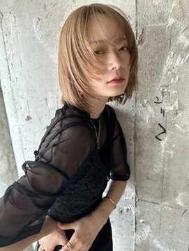 エッセ 大阪梅田茶屋町店(esse) 顔まわりウルフ切りっぱなしボブ