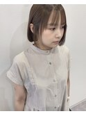 こっくりブラウン&丸みボブ