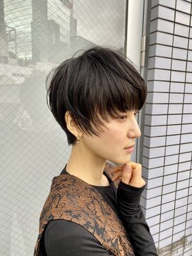 ハルキ ミナト ジャパン オオサカ(HARUKI MINATO japan OSAKA) 40代50代小顔似合わせカットくびレイヤーエモージュ大人可愛い