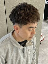 ニアウ 太田店(Niau)&nbsp;メンズショートスパイキーショートツイストスパイラルパーマ眉毛