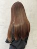 【縮毛矯正】リタッチ+カット_¥14000