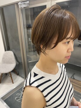 ネイロ 錦糸町(NeiRo) 小顔ショートボブハイライトカラー大人ショートカット白髪ぼかし