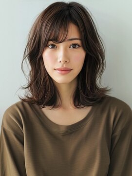 アルトリスト(Altruist Aging×HAIR&SPA) ★ダークアッシュ大人ガーリーボブ着物ミディアムレイヤーカット