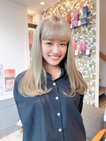 ネオリーブアイム 横浜西口店(Neolive aim)&nbsp;ホワイトベージュ ハイトーンカラー イメチェン 【横浜】k