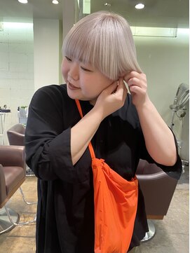 ピエドプールポッシュ(PiED DE POULE POCHE) ペールハイトーン×マッシュ