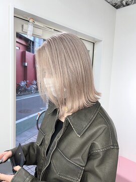 エゴ 池袋(EGO) 10代20代30代外国人風ボブブロンドヘア