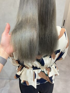 アチーブ ヘア デザイン(achieve hair design) オリーブグレージュ透明感立体感×艶々ロング10代20代30代