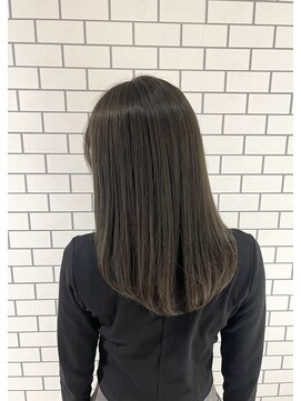 ノエル(noele) 黒髪カタログ/オリーブグレージュ×ワンレン