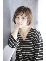 シュシュット(chouchoute)&nbsp;ワンレンボブルフ小顔ネビージュブリーチ縮毛矯正黒髪質改善/082