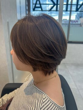 ニカ(NIKA) ブリーチ無しダブルカラー/オリーブベージュ/イメチェン