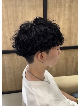 メンズギフト(men's GIFT) 刈り上げツーブロック波巻きスパイラルパーマメンズマッシュ