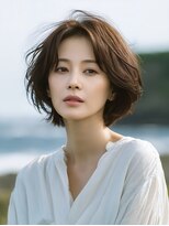 アルトリスト(Altruist Aging×HAIR&SPA)&nbsp;★ダークアッシュ大人ガーリーボブ着物似合わせカット/髪質改善