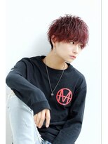 リップス 自由が丘(LIPPS)&nbsp;無造作質感　ディープレッドマッシュ