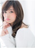 越谷/髪質改善/斜めバング☆チャコールグレー!バタフライカットc