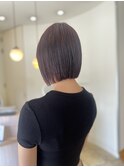 ピンクラベンダー/ぱつっとボブ/似合わせ/千葉ボブ/千葉美容室