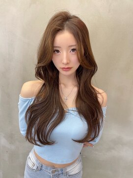 ロンドルーチェ 心斎橋(Lond luce) ダークアッシュ/ミディアムレイヤーカット［髪質改善/縮毛矯正］