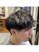 MEN’S/サーフカール/刈り上げセンターパート/表参道駅/青山