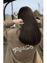 リアンドコー(Re&co)&nbsp;mai/レッドブラウン/艶カラー/髪質改善カラー