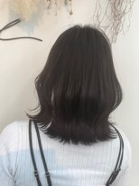 リソラ 池袋(LiSora)&nbsp;ミルクティーブロンド/デジタルパーマ/ダークブルー[池袋]