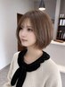 【平日限定ヘッドマッサージ5分付】カット+イルミナカラー+艶トリートメント