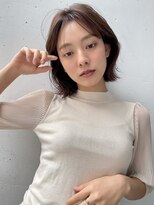 シュリット 溝の口(schritt) 大人かわいい前髪なし外ハネボブ 透明感ベージュ溝の口