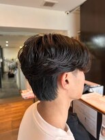 エクファ ヘア リゾート 大津 瀬田店(ex-fa hair resort)&nbsp;ミルクティーブロンド/ダークブルー/デジタルパーマ/大津/瀬田