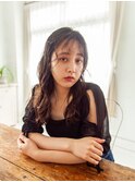 ウェーブ巻きロング