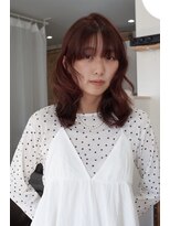 ムク(Muku)&nbsp;暖かみのある艶オレンジブラウン×顔周りレイヤー