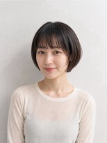レセ 南柏店(Laissez)&nbsp;ナチュラルボブ/シースルーバング/ダークアッシュ/大人かわいい