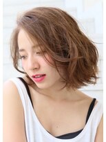 ロエナ(ROENA) 20代30代40代50代小顔カット黒髪ワンレンボブルフネビージュ前髪