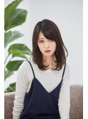 小顔効果抜群!ミディアムワンカール!