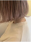 ダブルブリーチピンクベージュミックス【hub(hair)天神今泉】