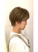 ショート×ベージュ