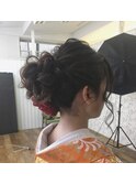 ふわふわ三つ編みアップ◎20代30代40代50代
