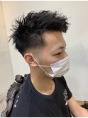 【MITSU】ツイストピンパーマ×フェードアップバング