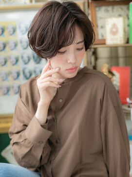 カバーヘア ブリス 川口(COVER HAIR bliss) 大人かっこいい抜け感ヘアくせ毛風ショートT1川口30代40代50代