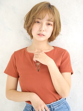 ビィシャイン 社店 ゆるふわ無造作ショートボブ