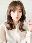 斜めバング20代30代40代◎ヘルシースタイルナチュラルウルフ