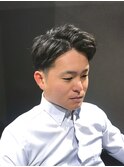 ビジネスフォーマル ツーブロックショート センターオールバック