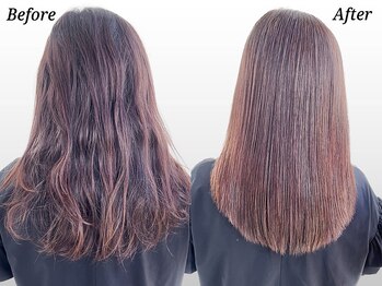 サラジュ 仁川店(SARAJU)の写真/憧れのサラツヤストレート！業界最高峰の薬剤を使用した『髪質改善酸性ストレート』が◎クセ毛悩みは当店へ